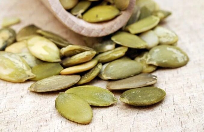 Pumpkin seeds from prostate